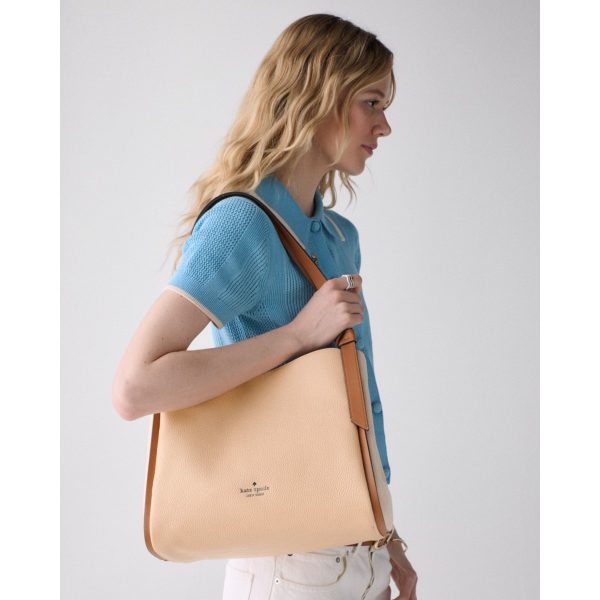 Kate Spade Knott Colorblock Large Carryall - Preorder — Crisp Peach