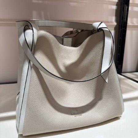 Kate Spade Knott Colorblock Large Carryall - Preorder — Light Cream Multi (100)