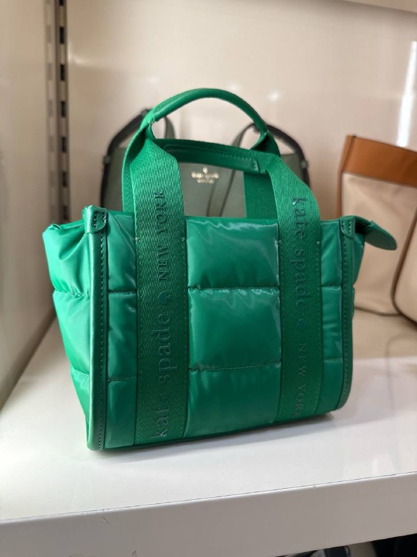 Kate Spade Kip Puffy Mini Tote - Preorder — Green Bean (300)