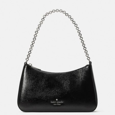 Kate Spade Margot Textured Leather Medium Convertible Crossbody - Preorder — Black (001)