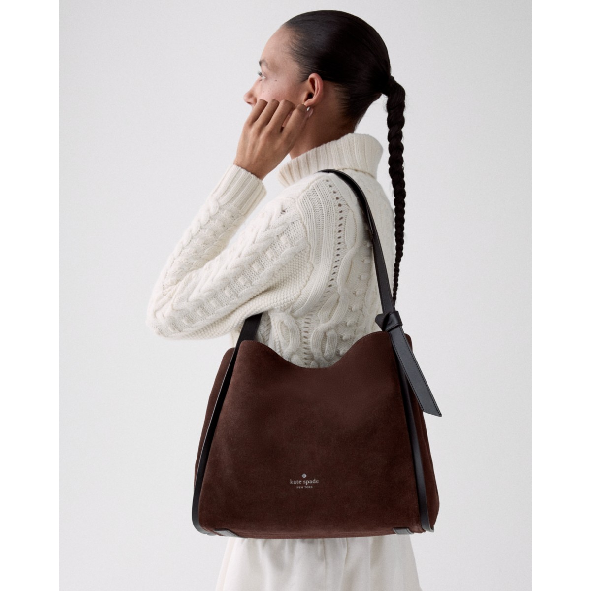 Kate Spade Knott Suede Large Carryall - Preorder — Hot Fudge