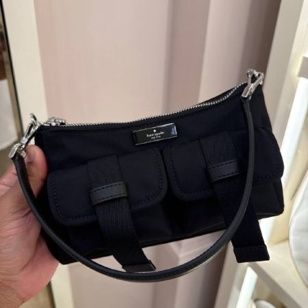 Kate Spade Carter Nylon Cargo Crossbody Bag - Preorder — Black (001)