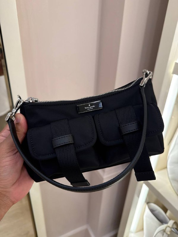 Kate Spade Carter Nylon Cargo Crossbody Bag - Preorder — Black (001)