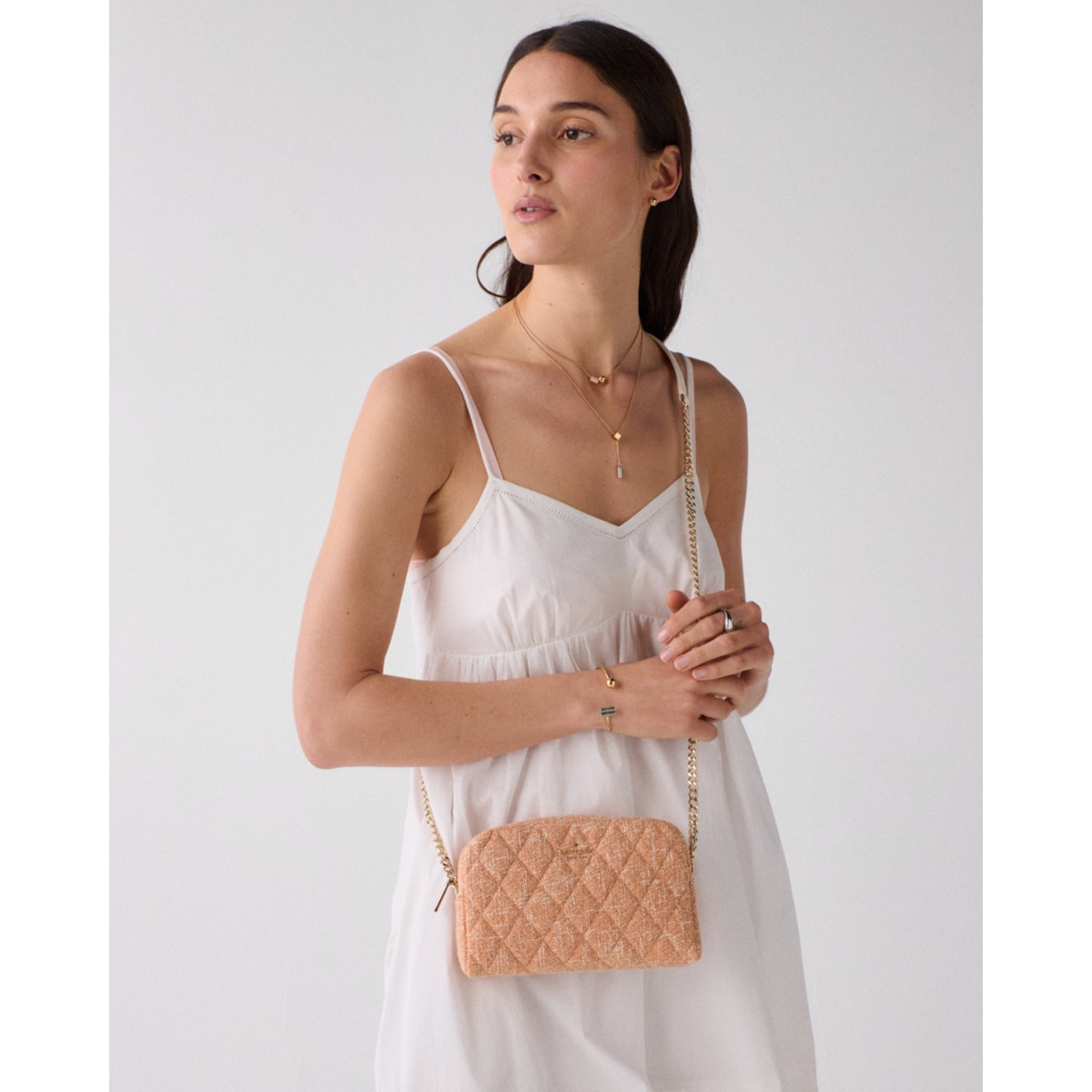 Kate Spade Carey Tweed Mini Camera Bag - Preorder — Orange Jasper