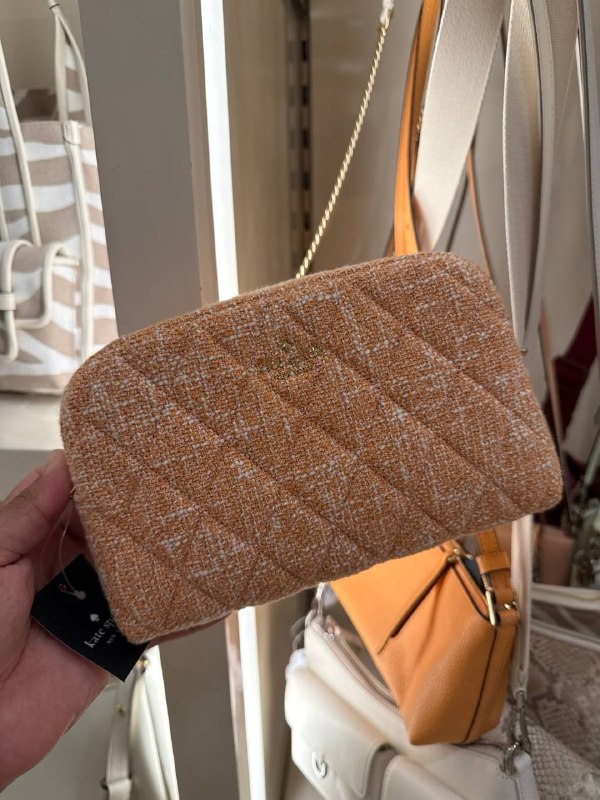 Kate Spade Carey Tweed Mini Camera Bag - Preorder — Orange Jas (800)