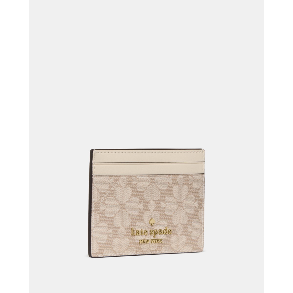 Kate Spade Spade Flower Small Slim Card Holder - Preorder — Dark Beige