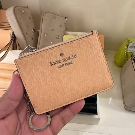 Kate Spade Key Ring Card Holder - Preorder — Citrus Glaze (800)