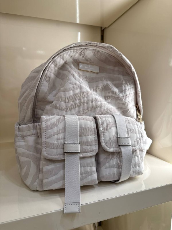 Kate Spade Carter Zebra Cargo Backpack - Preorder — Natural Mu (250)