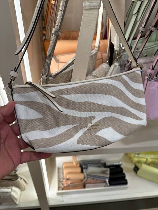 Kate Spade Lenox Zebra Mini Crossbody Bag - Preorder — Natural Mu (250)