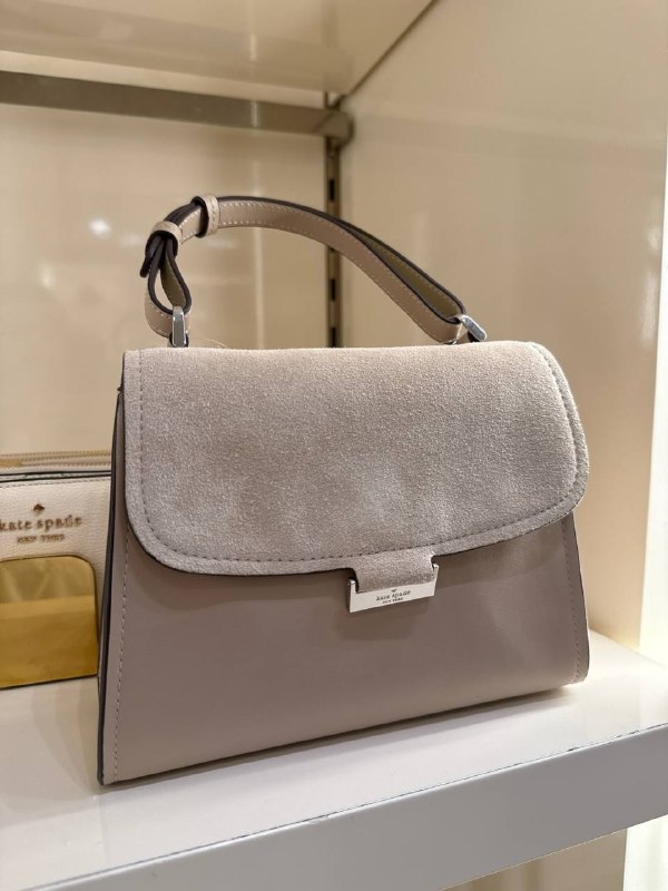 Kate Spade Riley Suede Small Top Handle Bag - Preorder — Light Sand (250)