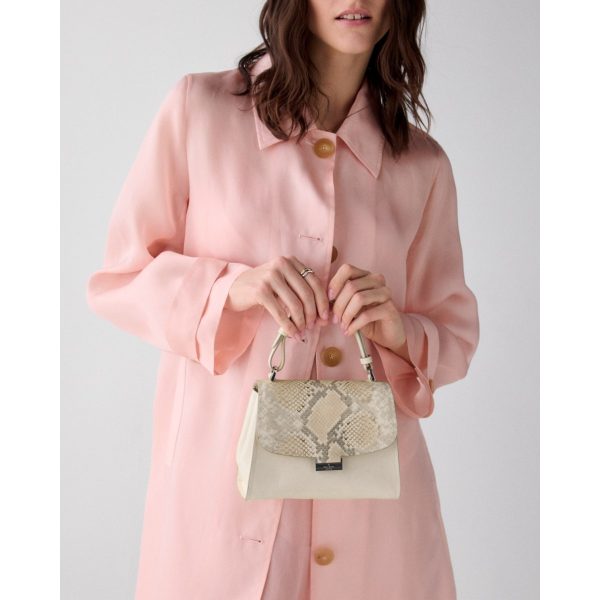 Kate Spade Riley Snake Embossed Small Top Handle Bag - Preorder — Natural Multi