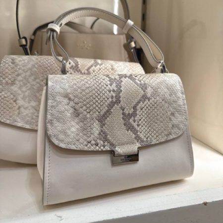 Kate Spade Riley Snake Embossed Small Top Handle Bag - Preorder — Natural Multi (250)