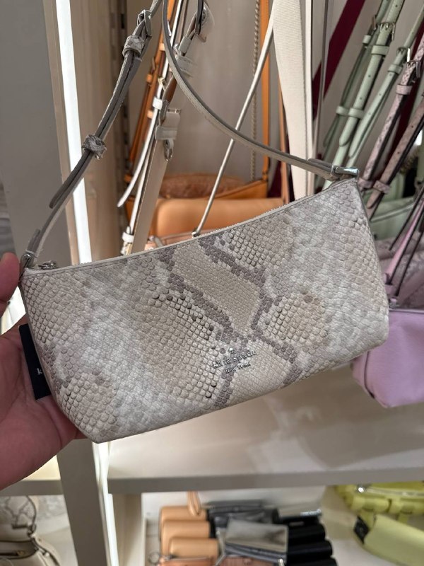 Kate Spade Lenox Snake Mini Crossbody Bag - Preorder — Natural Mu (250)
