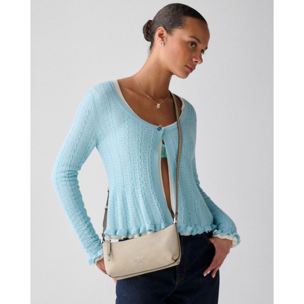 Kate Spade Lenox Suede Mini Crossbody Bag - Preorder — Light Sand