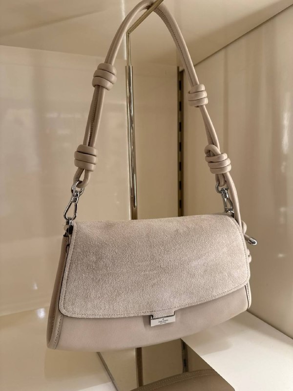 Kate Spade Ali Suede Shoulder Bag - Preorder — Light Sand (250)