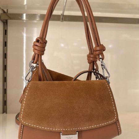 Kate Spade Ali Suede Mini Crossbody Bag - Preorder — Warm Gingerbread (202)