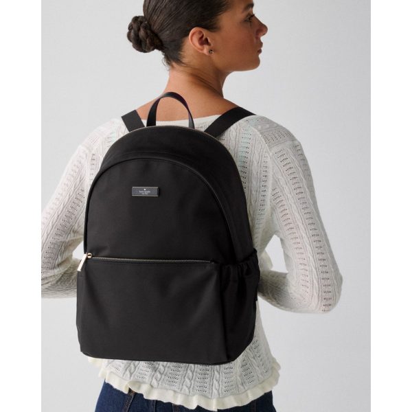 Kate Spade Carter Nylon Large Dome Backpack - Preorder — Black