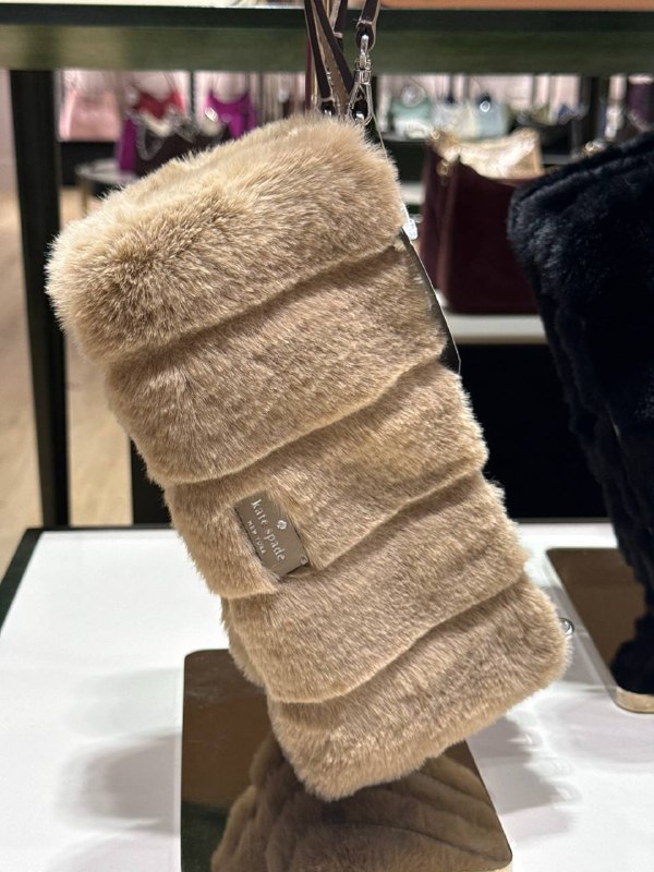 Kate Spade Gemini Faux Fur Mini Bag - Preorder — Natural Mu (250)