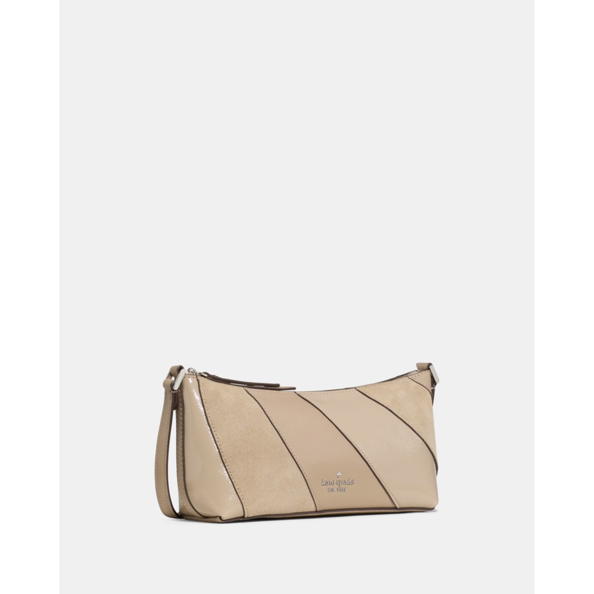 Kate Spade Lenox Suede Mix Mini Crossbody Bag - Preorder — Timeless Taupe Multi