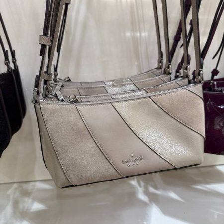 Kate Spade Lenox Suede Mix Mini Crossbody Bag - Preorder — Timeless Taupe Multi (020)