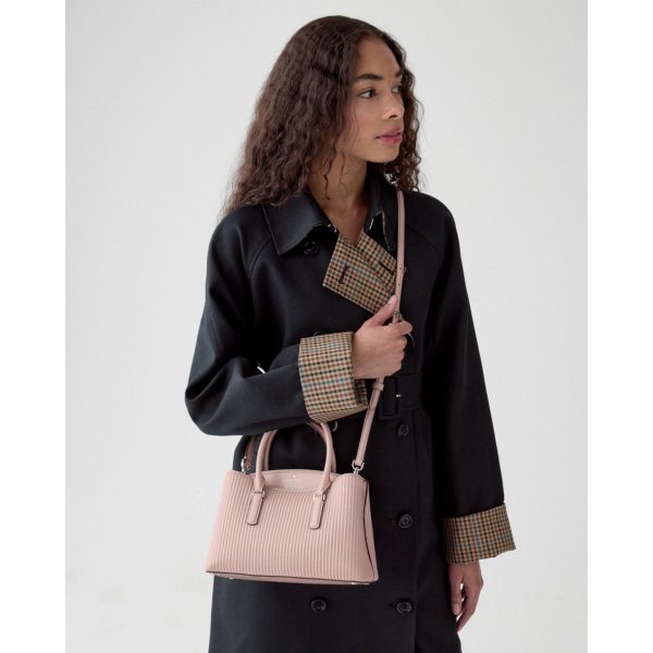Kate Spade Thompson Street Shiny Quilted Small Satchel Bag - Preorder — Rose Smoke