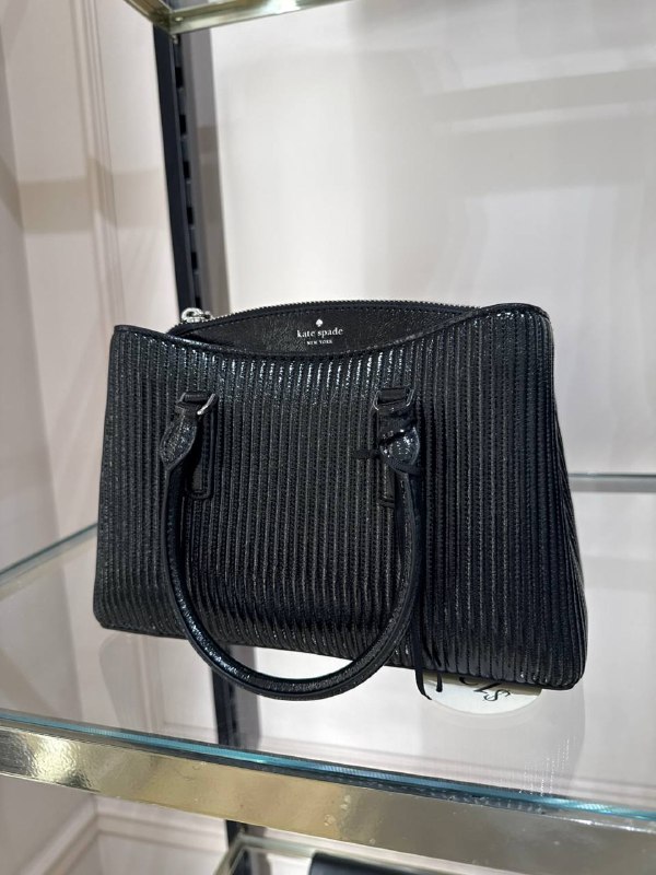 Kate Spade Thompson Street Shiny Quilted Small Satchel Bag - Preorder — Black (001)