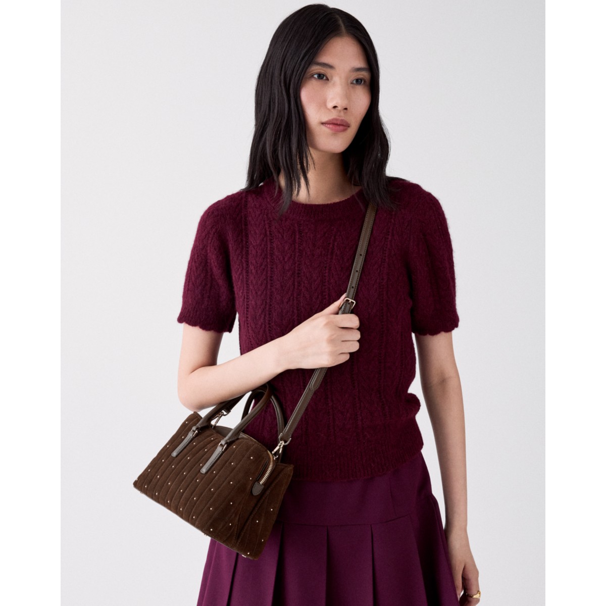 Kate Spade Thompson Street Quilted Suede Small Satchel Bag - Preorder — Hot Fudge