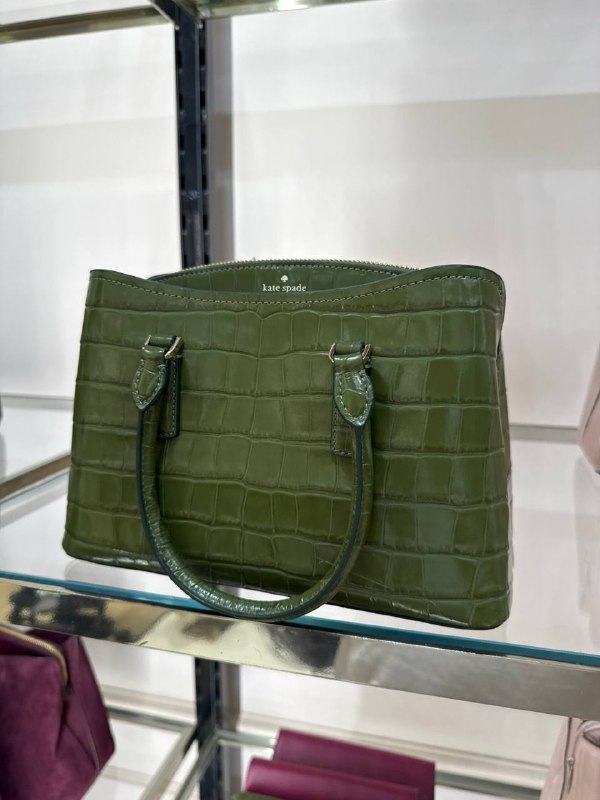 Kate Spade Thompson Street Croc Embossed Small Satchel Bag - Preorder — Enchanted (300)