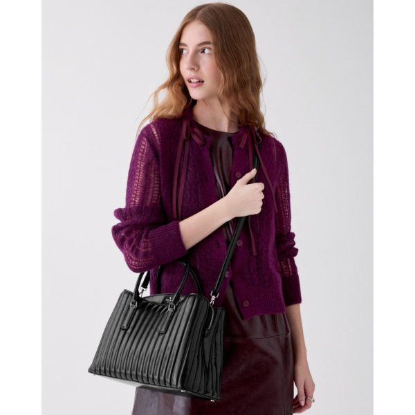 Kate Spade Thompson Street Shiny Quilted Satchel Bag - Preorder — Black