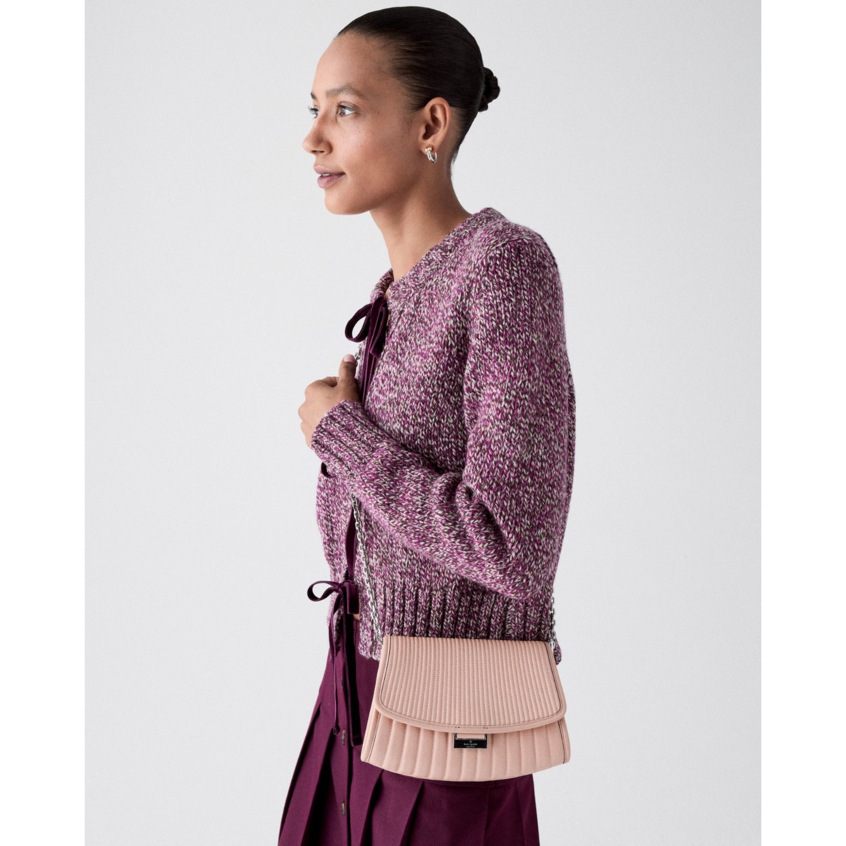 Kate Spade Ali Quilted Mini Crossbody Bag - Preorder — Rose Smoke