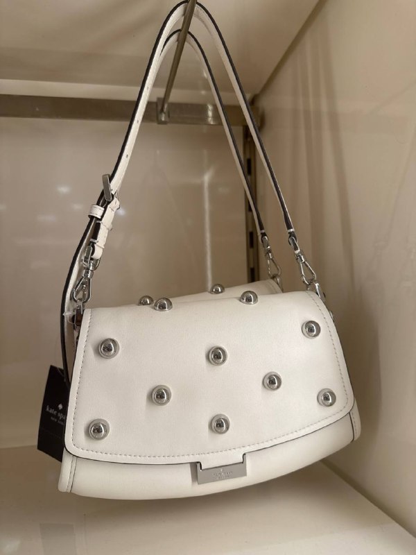 Kate Spade Ali Studded Mini Crossbody Bag - Preorder — Meringue (100)
