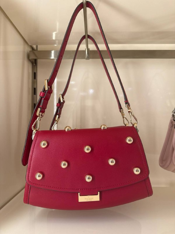 Kate Spade Ali Studded Mini Crossbody Bag - Preorder — Red Jam (600)