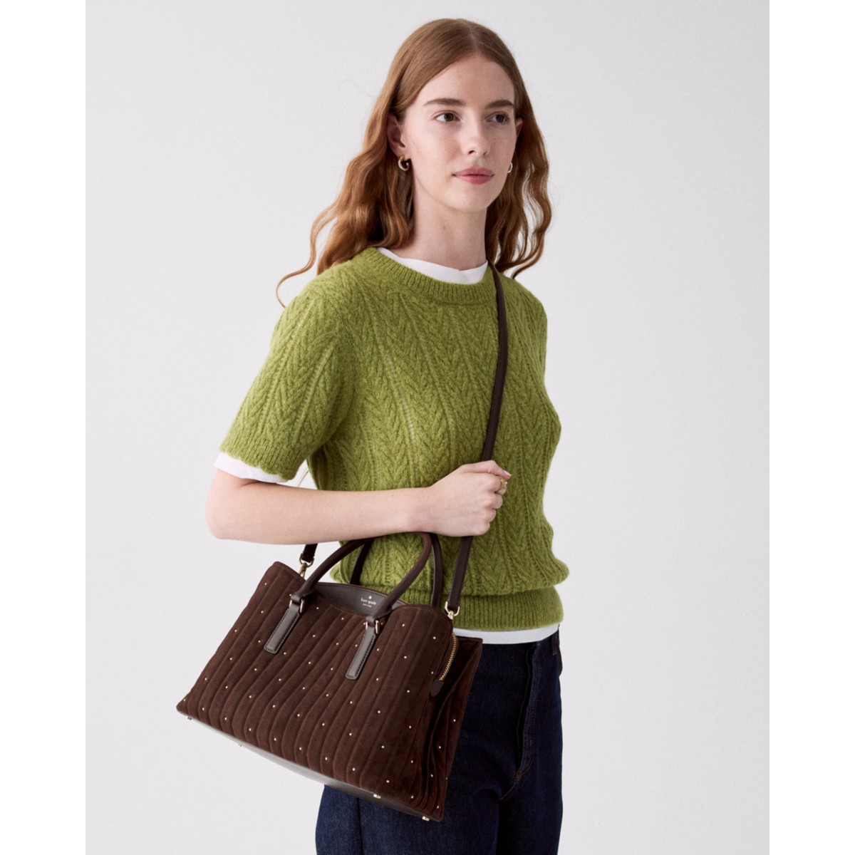 Kate Spade Thompson Street Quilted Suede Satchel Bag - Preorder — Hot Fudge
