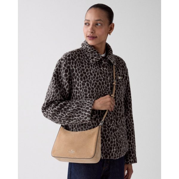 Kate Spade Margot Suede Medium Shoulder Bag - Preorder — Timeless Taupe