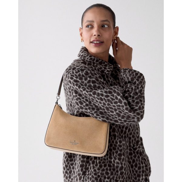 Kate Spade Margot Suede Medium Shoulder Bag - Preorder — Timeless Taupe