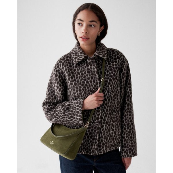 Kate Spade Margot Suede Medium Shoulder Bag - Preorder — Enchanted Green