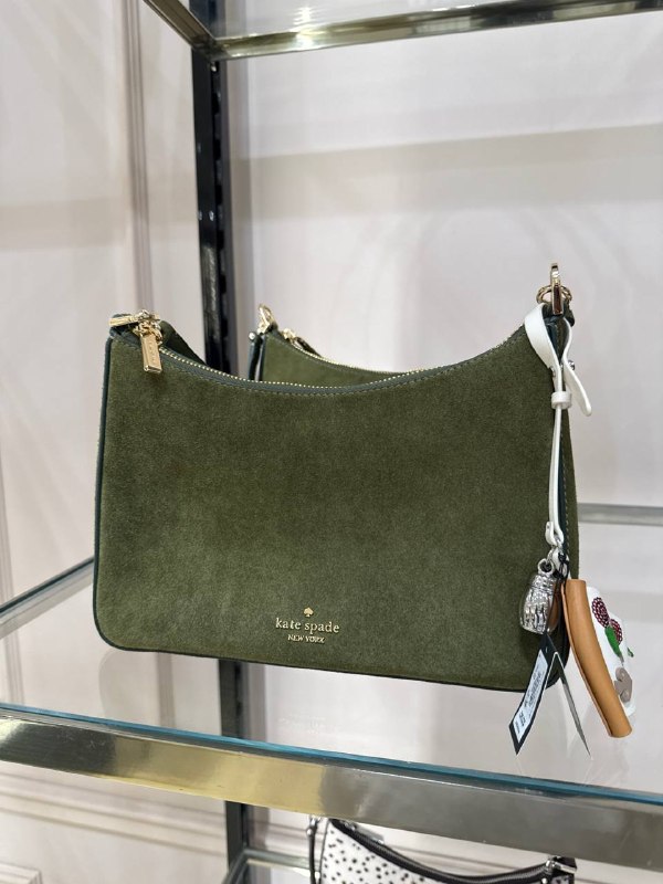 Kate Spade Margot Suede Medium Shoulder Bag - Preorder — Enchanted (300)