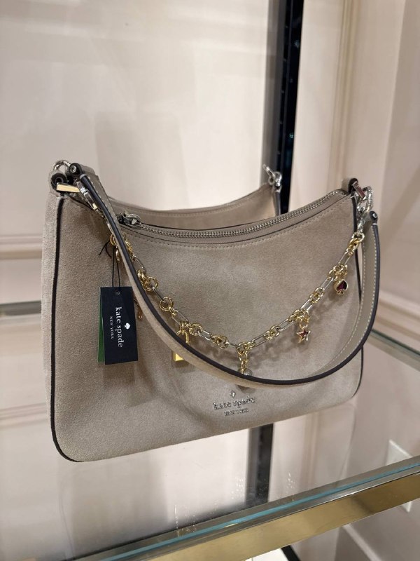 Kate Spade Margot Suede Medium Shoulder Bag - Preorder — Timeless + (020)