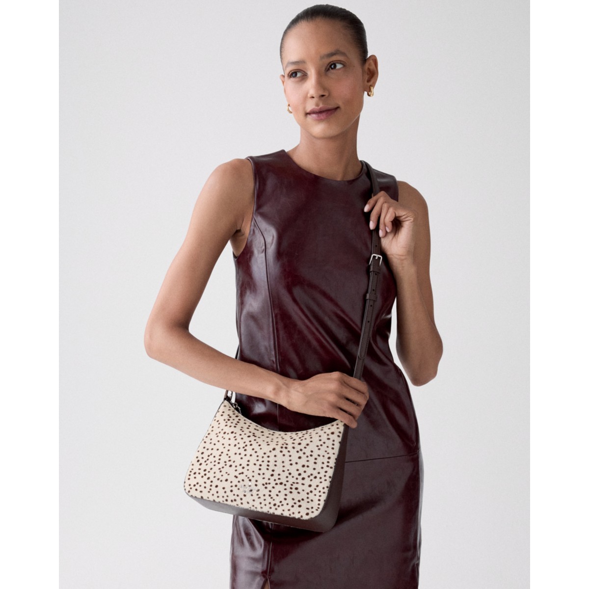 Kate Spade Margot Haircalf Medium Shoulder Bag - Preorder — Natural Multi