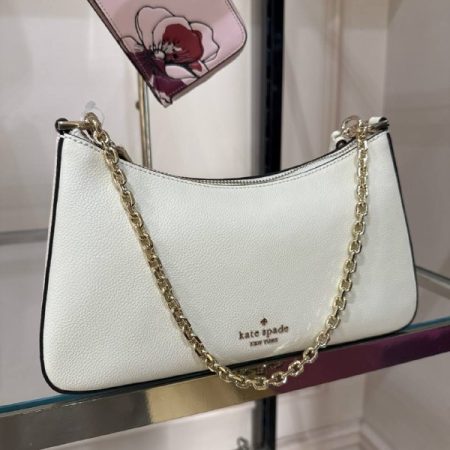 Kate Spade Margot Leather Shoulder Bag - Preorder — Meringue (100)