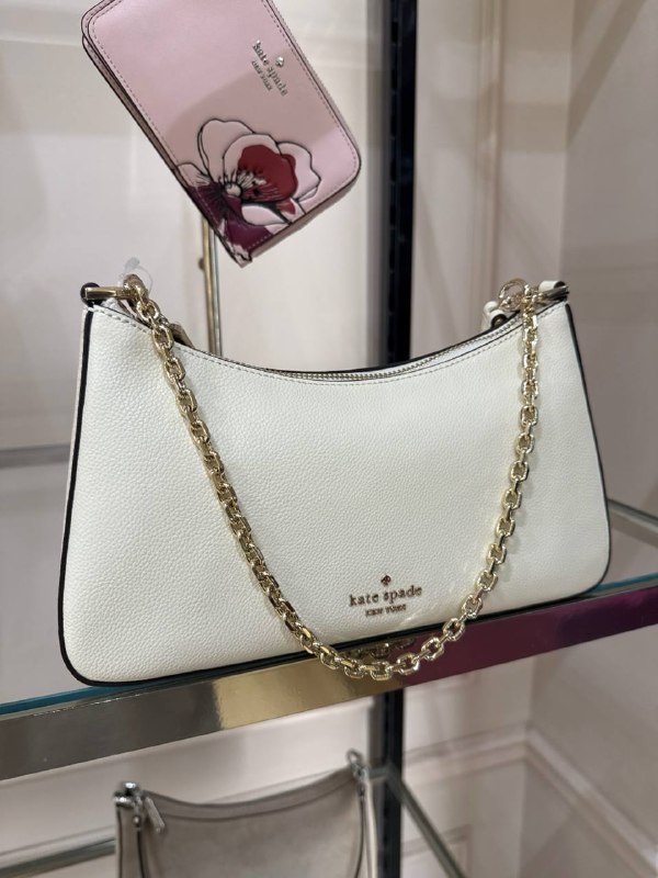 Kate Spade Margot Leather Shoulder Bag - Preorder — Meringue (100)