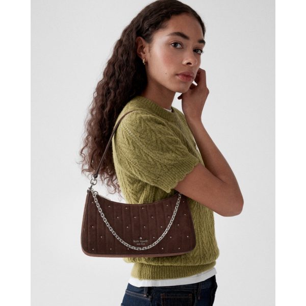 Kate Spade Margot Quilted Suede Shoulder Bag - Preorder — Hot Fudge
