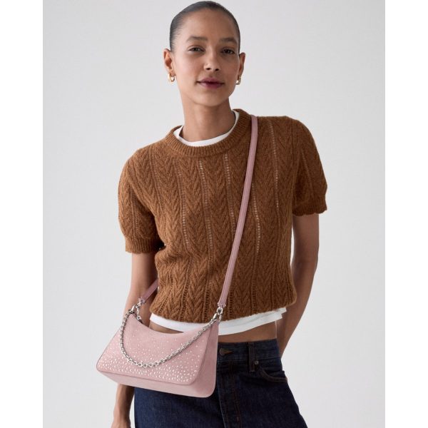 Kate Spade Margot Studded Suede Shoulder Bag - Preorder — Dusk Rose