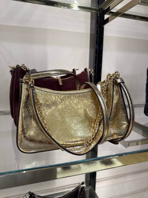 Kate Spade Margot Metallic Shoulder Bag - Preorder — Gold (701)