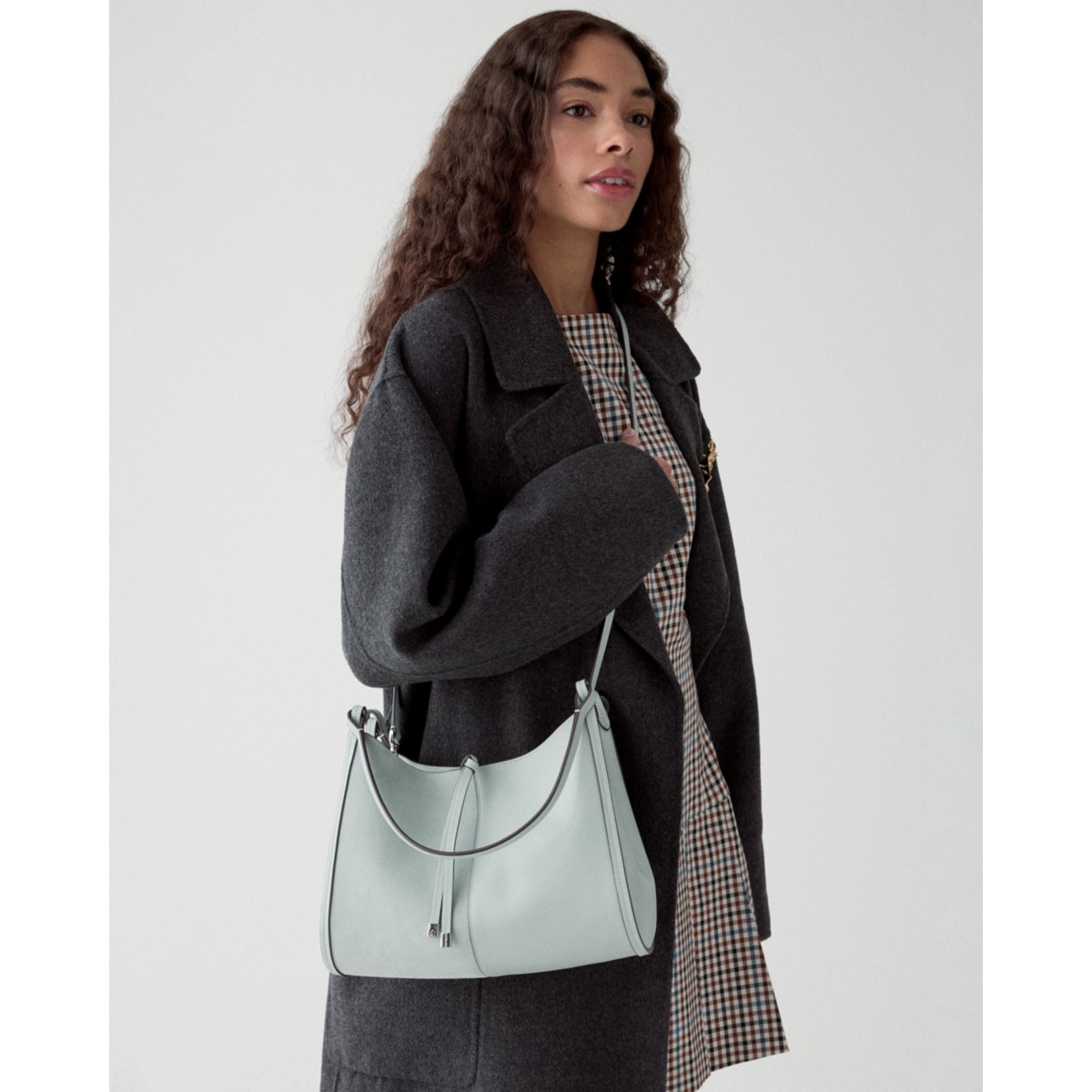 Kate Spade Reese Suede Shoulder Bag - Preorder — Lake Mist