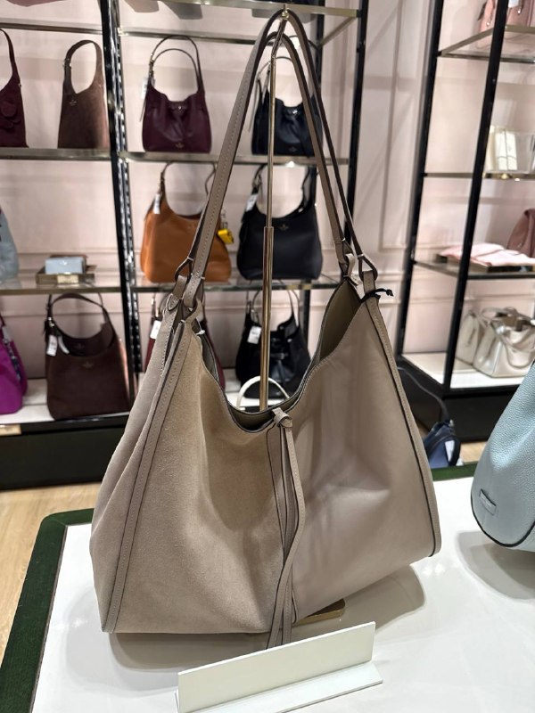 Kate Spade Reese Suede Large Shoulder Bag - Preorder — Timeless T (020)