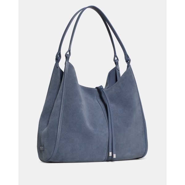 Kate Spade Reese Suede Large Shoulder Bag - Preorder — Cinder Grey