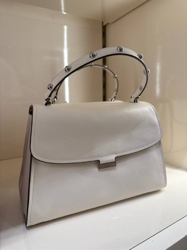 Kate Spade Riley Studded Top Handle Bag - Preorder — Meringue (100)