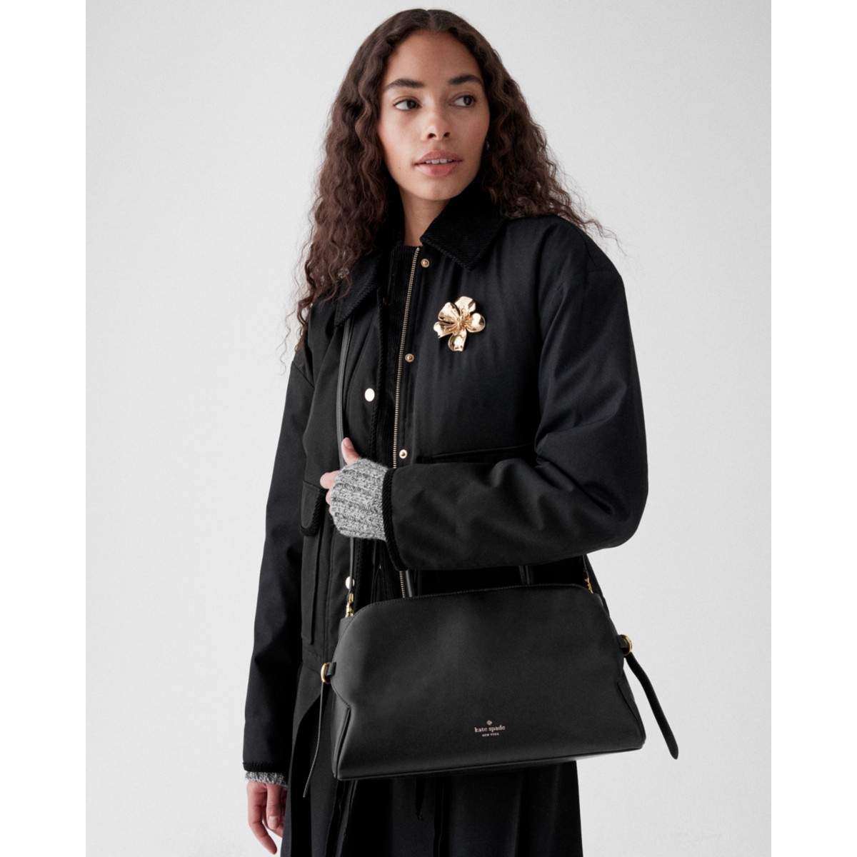 Kate Spade Harper Satchel Bag - Preorder — Black