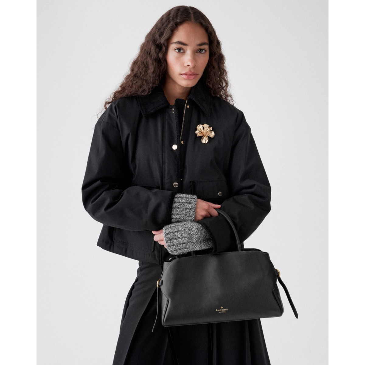 Kate Spade Harper Satchel Bag - Preorder — Black